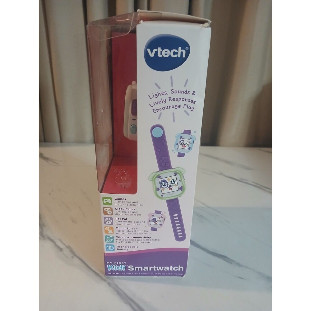 VTech- My First Kidi Smartwatch - Purple Puppy New - Picture 2 of 5